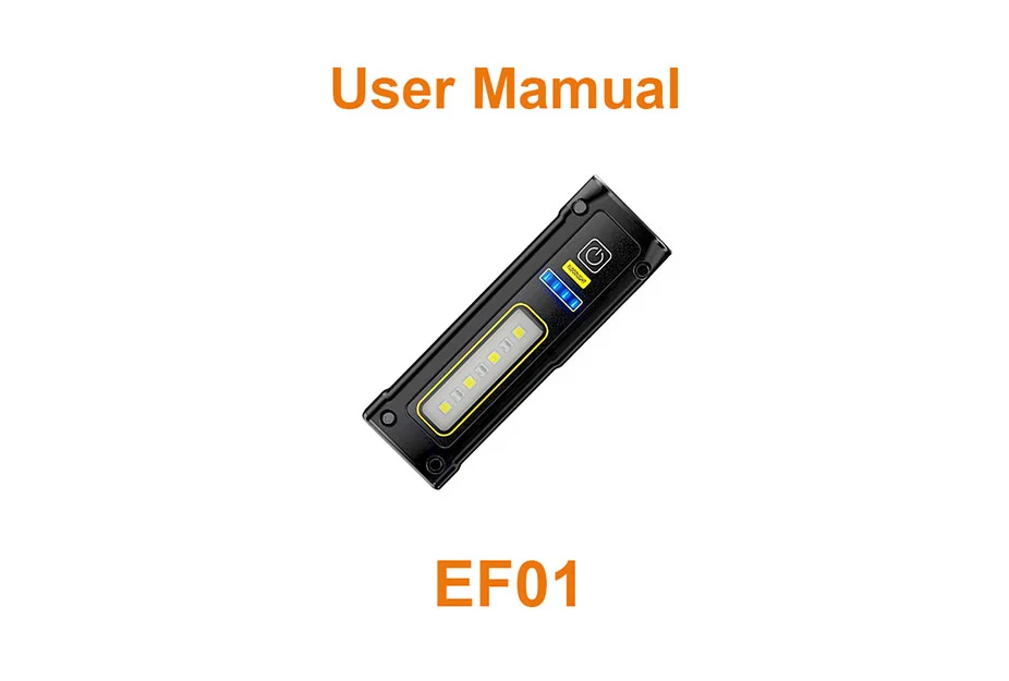 EF01 EDC Taschenlampe Handbuch