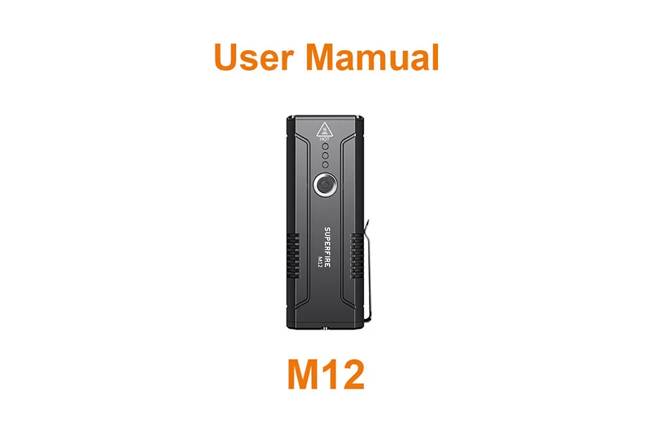 Hohe Helligkeit Taschenlampe M12 Benutzer handbuch
