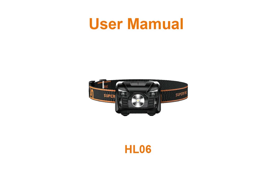 Sensor Scheinwerfer HL06 Benutzer handbuch