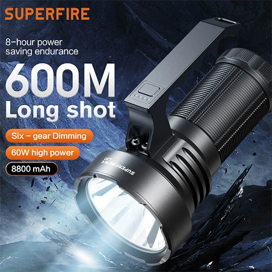 SUPER FIRE L20 Taschenlampe mit großer Kapazität