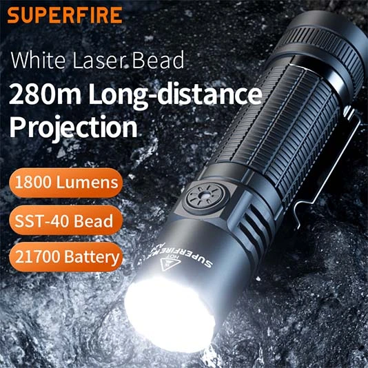 SUPER FIRE A26 Taschenlampe mit hoher Helligkeit