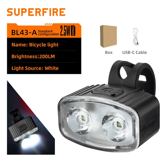 SUPER FIRE BL43 Serie Wiederauf ladbare Fahrrad leuchte