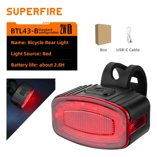 SUPER FIRE BL43 Serie Wiederauf ladbare Fahrrad leuchte