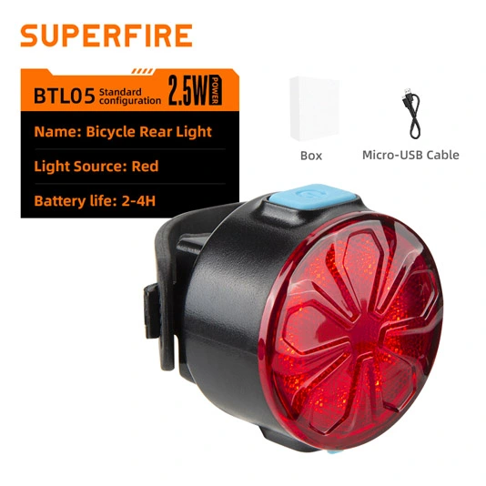 SUPER FIRE BTL05 Kompaktes Fahrrad licht