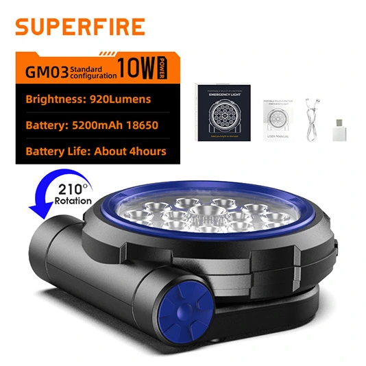 SUPERIFER GM03 Multifunktion ales Arbeits licht