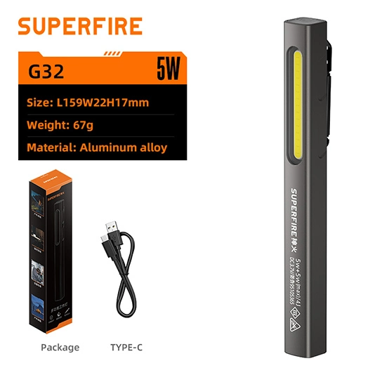 SUPER FIRE G32 Tragbares Arbeits licht