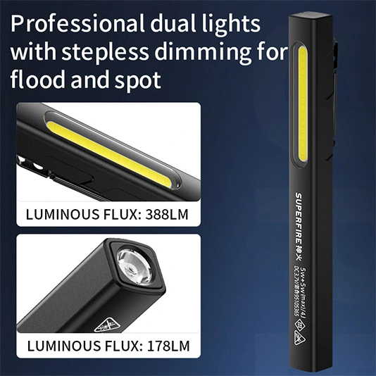 SUPER FIRE G32 Tragbares Arbeits licht