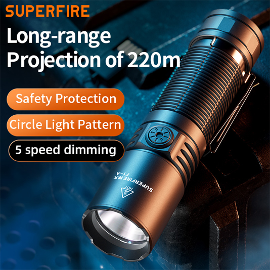 SUPERFIRE F1-A High Power Flashlight - 翻译中...